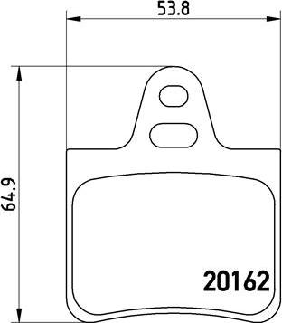 Brembo P 61 037 - Brake Pad Set, disc brake www.parts5.com