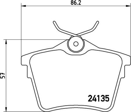 Brembo P 61 079 - Piduriklotsi komplekt,ketaspidur www.parts5.com