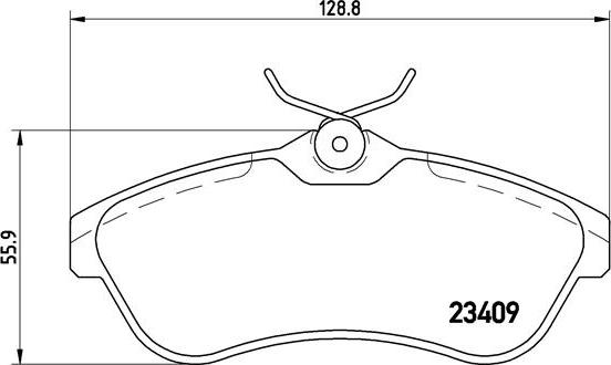 Brembo P 61 075X - Piduriklotsi komplekt,ketaspidur www.parts5.com