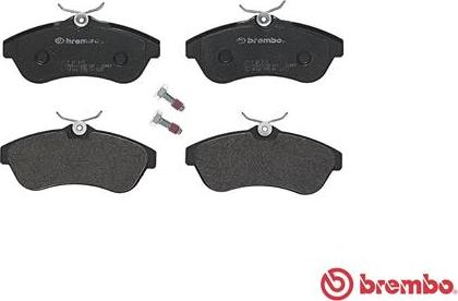 Brembo P 61 075 - Тормозные колодки, дисковые, комплект www.parts5.com