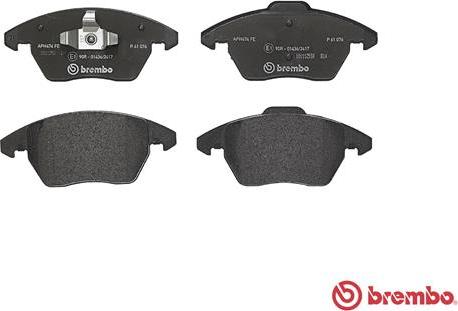 Brembo P 61 076 - Zestaw klocków hamulcowych, hamulce tarczowe www.parts5.com