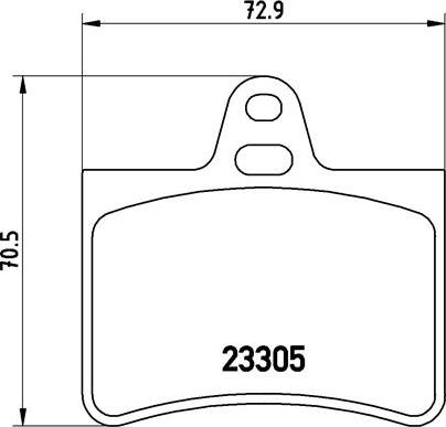 Brembo P 61 073 - Set placute frana,frana disc www.parts5.com