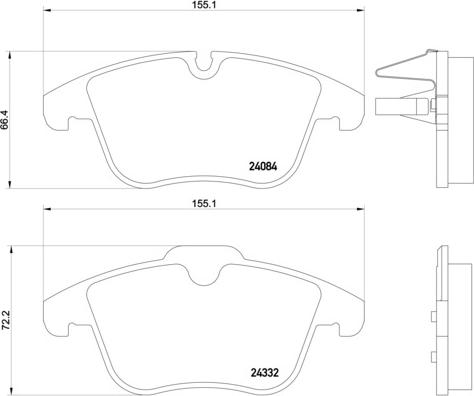 Brembo P 61 106 - Set placute frana,frana disc www.parts5.com