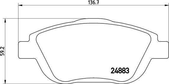 Brembo P 61 103X - Komplet pločica, disk-kočnica www.parts5.com