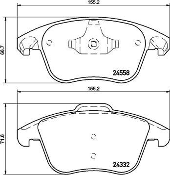 Brembo P 61 117X - Piduriklotsi komplekt,ketaspidur www.parts5.com