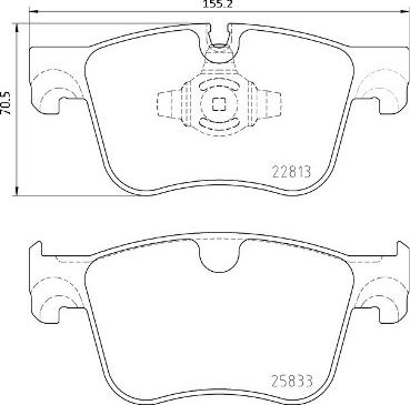 Brembo P 61 135X - Juego de pastillas de freno www.parts5.com