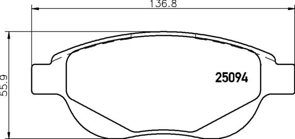 Brembo P 61 137 - Juego de pastillas de freno www.parts5.com