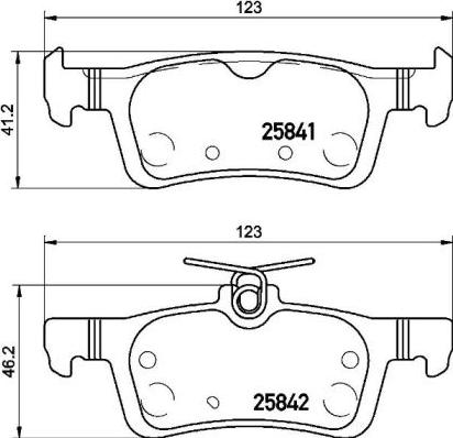 Brembo P 61 121 - Brake Pad Set, disc brake www.parts5.com