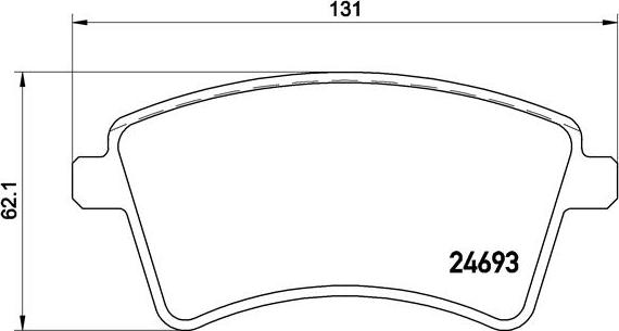 Brembo P 68 044 - Set placute frana,frana disc www.parts5.com