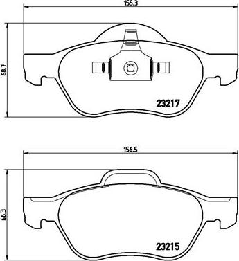 Brembo P 68 048X - Zestaw klocków hamulcowych, hamulce tarczowe www.parts5.com