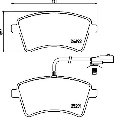 Brembo P 68 058 - Set placute frana,frana disc www.parts5.com