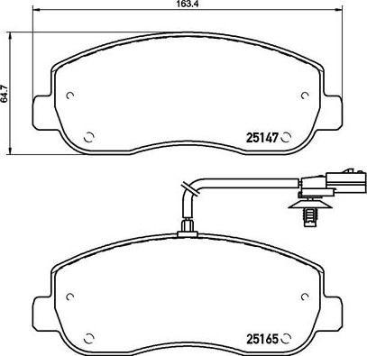 Brembo P 68 062 - Komplet kočnih obloga, disk kočnica www.parts5.com