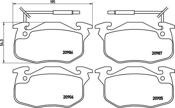 Brembo P 68 010 - Brake Pad Set, disc brake www.parts5.com