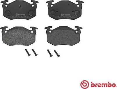 Brembo P 68 018 - Piduriklotsi komplekt,ketaspidur www.parts5.com