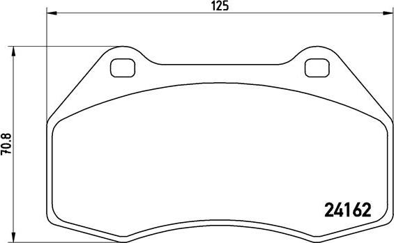 Brembo P 68 036 - Brake Pad Set, disc brake www.parts5.com