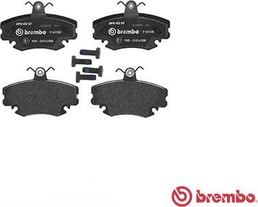 Brembo P 68 038 - Juego de pastillas de freno www.parts5.com