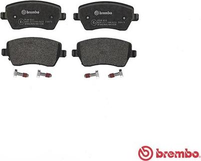 Brembo P 68 033 - Jarrupala, levyjarru www.parts5.com