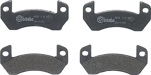 Brembo P 62 002 - Brake Pad Set, disc brake www.parts5.com