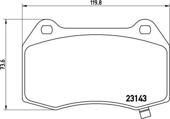 Brembo P 09 003 - Bremsbelagsatz, Scheibenbremse www.parts5.com