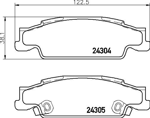 Brembo P 09 007 - Brake Pad Set, disc brake www.parts5.com