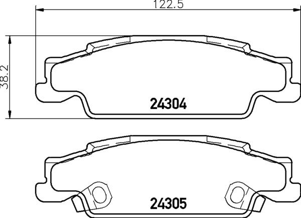 Brembo P 09 031 - Brake Pad Set, disc brake www.parts5.com