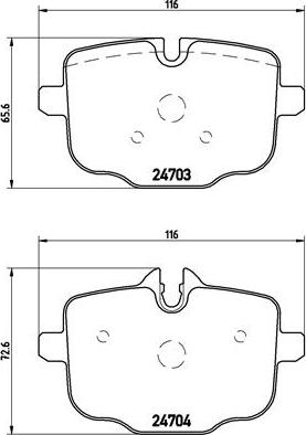 Brembo P 06 061 - Brake Pad Set, disc brake parts5.com