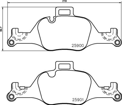 Brembo P 06 107 - Juego de pastillas de freno www.parts5.com