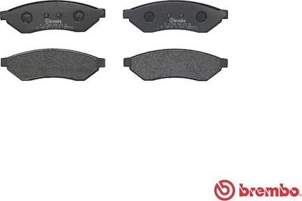 Brembo P 10 008 - Brake Pad Set, disc brake www.parts5.com