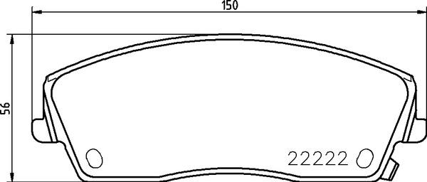 Brembo P 11 041 - Brake Pad Set, disc brake www.parts5.com