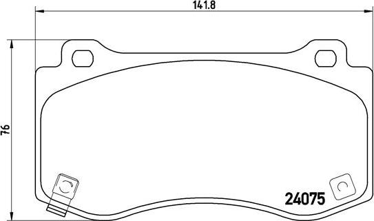 Brembo P 11 023 - Komplet kočnih obloga, disk kočnica www.parts5.com