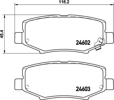 Brembo P 18 024 - Fren balata seti, diskli fren www.parts5.com