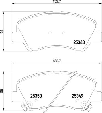 Brembo P 18 025 - Fren balata seti, diskli fren www.parts5.com