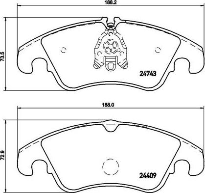 Brembo P 85 098 - Set placute frana,frana disc www.parts5.com