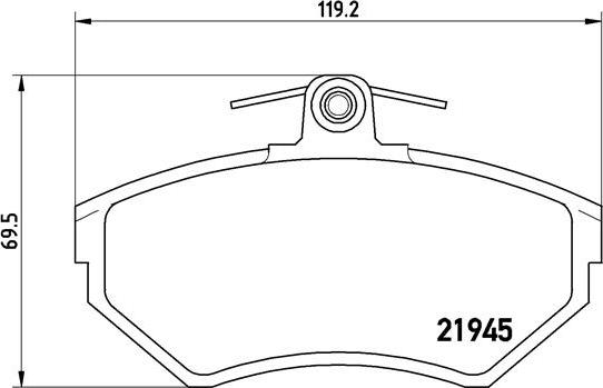 Brembo P 85 042 - Zestaw klocków hamulcowych, hamulce tarczowe www.parts5.com