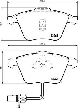 Brembo P 85 056 - Set placute frana,frana disc www.parts5.com