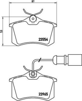 Brembo P 85 058 - Bremsbelagsatz, Scheibenbremse www.parts5.com