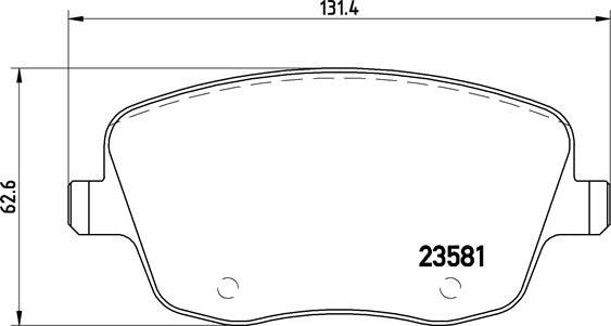 Brembo P 85 057X - Fren balata seti, diskli fren www.parts5.com