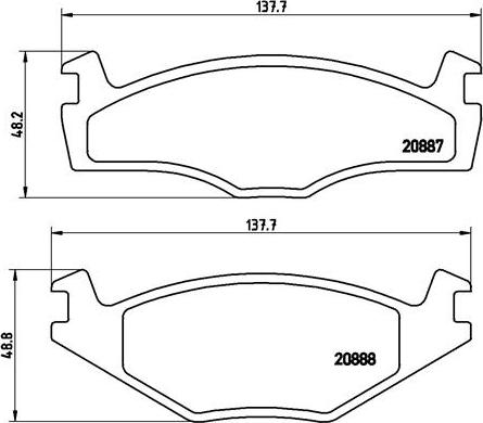 Brembo P 85 005 - Fékbetétkészlet, tárcsafék www.parts5.com