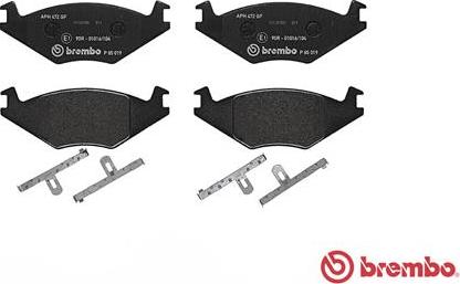 Brembo P 85 019 - Bremsbelagsatz, Scheibenbremse www.parts5.com