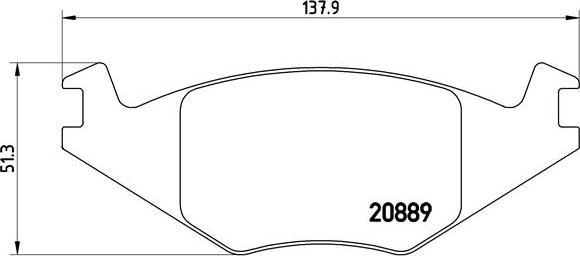 Brembo P 85 019 - Bremsbelagsatz, Scheibenbremse www.parts5.com