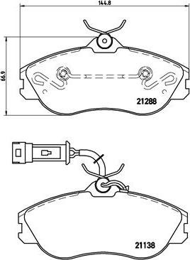 Brembo P 85 018 - Fékbetétkészlet, tárcsafék www.parts5.com