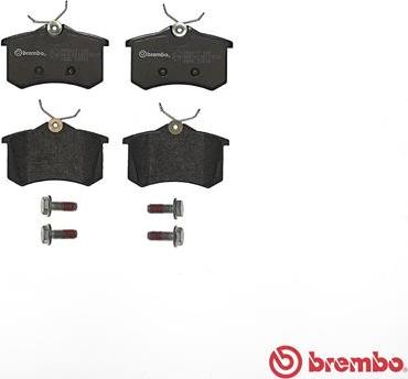 Brembo P 85 017 - Fren balata seti, diskli fren www.parts5.com