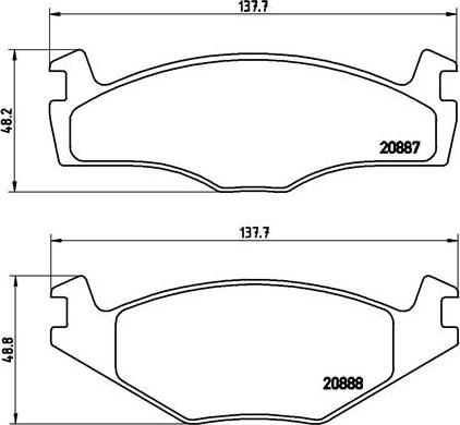 Brembo P 85 024 - Fékbetétkészlet, tárcsafék www.parts5.com