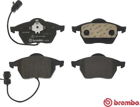 Brembo P 85 026 - Fren balata seti, diskli fren www.parts5.com