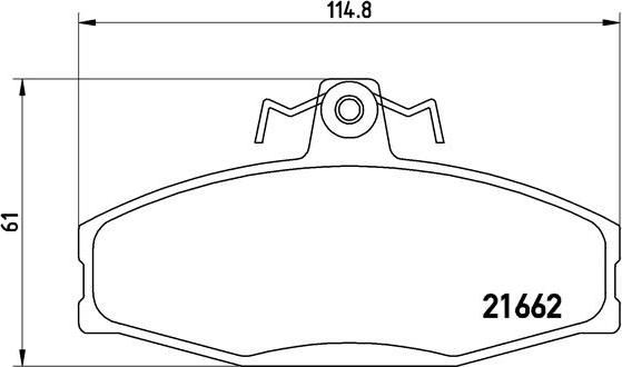 Brembo P 85 022 - Jarrupala, levyjarru www.parts5.com