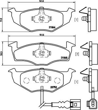 Brembo P 85 071 - Set placute frana,frana disc www.parts5.com