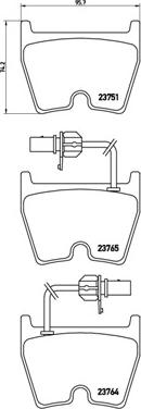 Brembo P 85 078 - Brake Pad Set, disc brake www.parts5.com