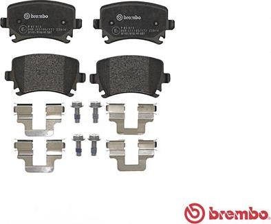 Brembo P 85 073 - Brake Pad Set, disc brake www.parts5.com