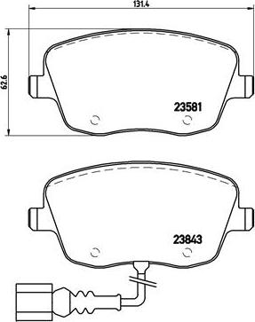 Brembo P 85 077 - Brake Pad Set, disc brake www.parts5.com