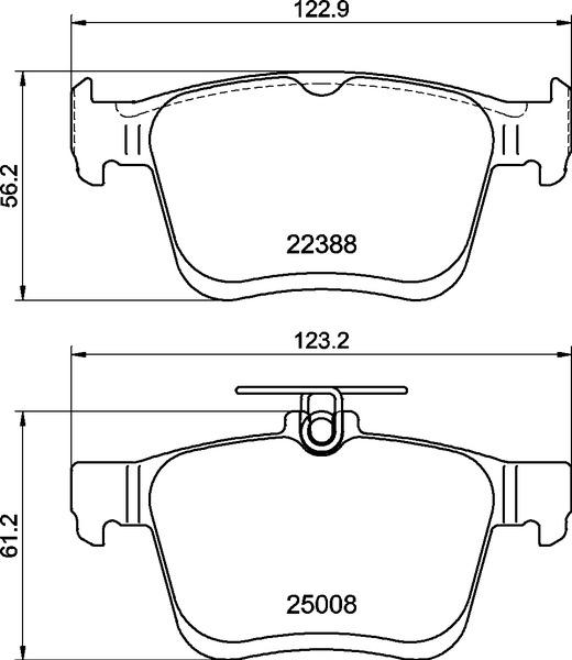 Brembo P 85 191 - Brake Pad Set, disc brake www.parts5.com